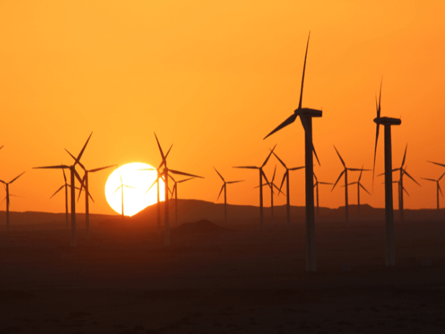 Wind Turbines in Sunset
